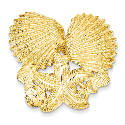 14K Gold Sea Life Slide