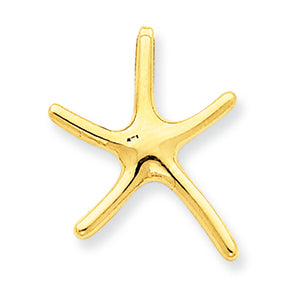 14K Gold Starfish Chain Slide