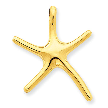 14K Gold Starfish Chain Slide