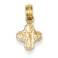 14K Gold Miniature Cross Pendant
