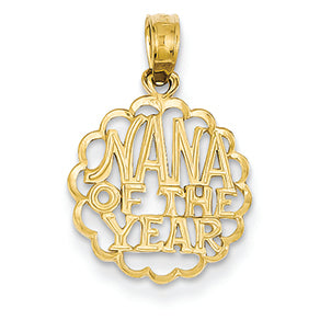 14K Gold Nana of the Year Pendant