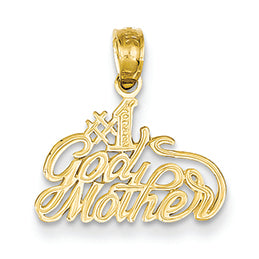 14K Gold #1 Godmother Pendant