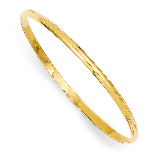 14K Gold Slip-on 5.5" Baby Bangle Bracelet