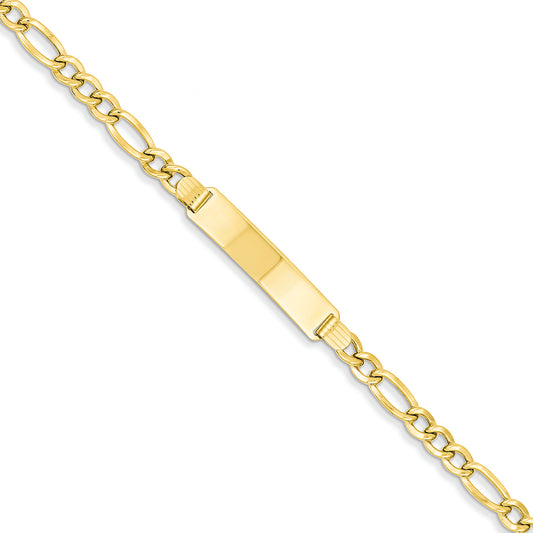 14K Gold  ID Bracelet 7 Inches