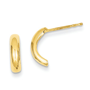 14K Gold Polished Post Earrings