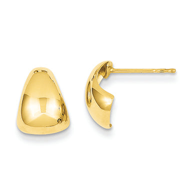 14K Gold Polished Post Earrings