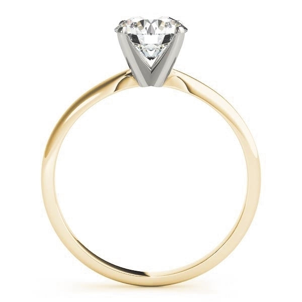 0.50 ct.  Classic Four Prong Diamond Solitaire Engagement Ring in 14K Yellow Gold 