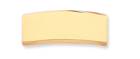 14K Gold 48 x 18.3 x 2.1mm ID Plate