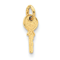 14K Gold Small Key Charm