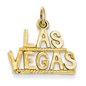 14K Gold Las Vegas Pendant