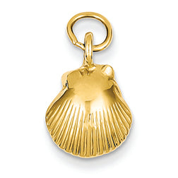 14K Gold Seashell Pendant