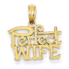 14K Gold Perfect Wife Pendant