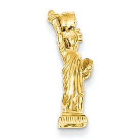 14K Gold Statue of Liberty Pendant