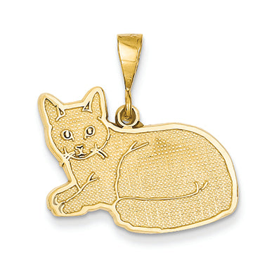 14K Gold Russian Blue Pendant