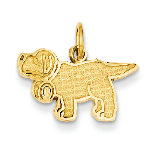 14K Gold Saint Bernard Charm