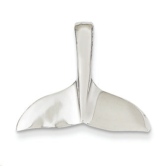 14K White Gold Whale Tail Slide