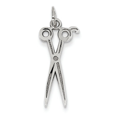 14K White Gold Scissors Charm
