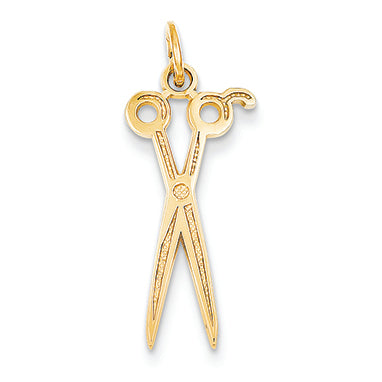14K Gold Scissors Charm