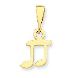 14K Gold Whole Note Charm