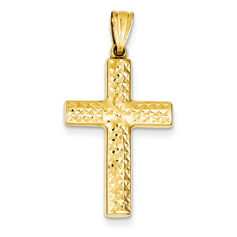 14K Gold Reversible Cross Pendant