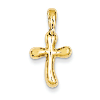 14K Gold Small Freeform Cross