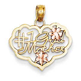 14K Gold Two-Tone #1 Godmother Charm