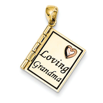 14K Goldy & Rose Gold  Loving Grandma
