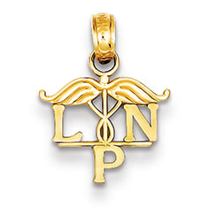 14K Gold LPN Symbol Pendant
