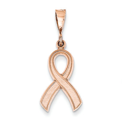 14K Gold Rose Gold Awareness Pendant
