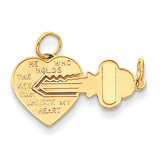 14K Gold Heart Charm