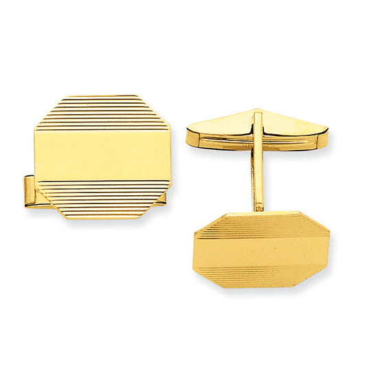 14K Gold Cuff Links