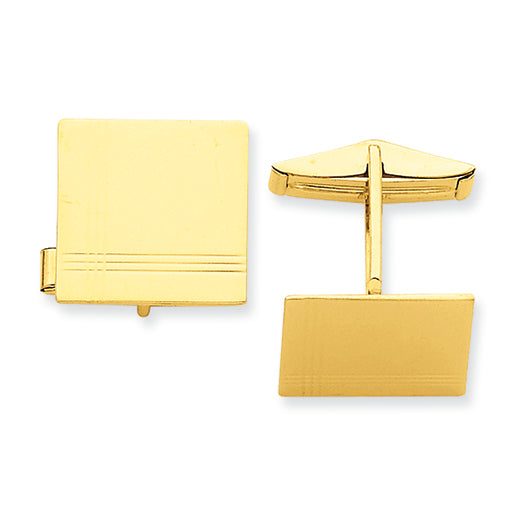 14K Gold Cuff Links