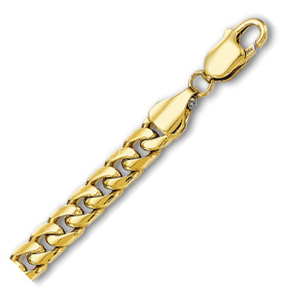 14K Solid Yellow Gold Miami Cuban Link 6.9mm thick 24 Inches