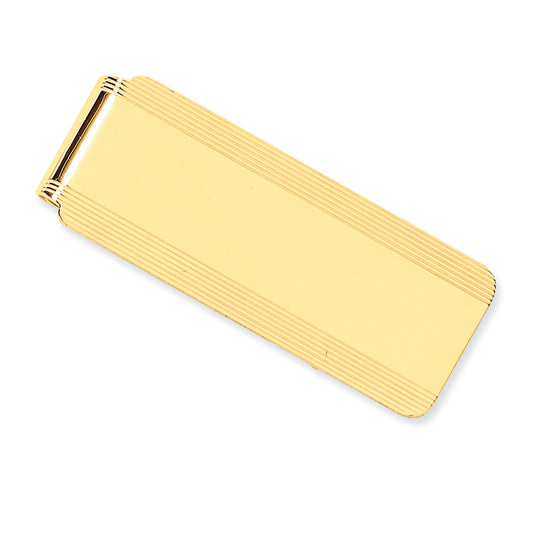 14K Gold Money Clip