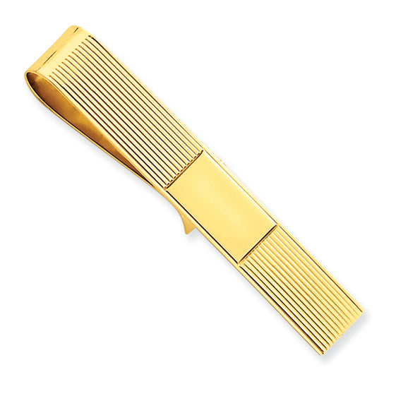 14K Gold Tie Bar/ Money Clip