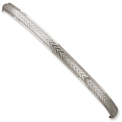 Sterling Silver 4.5mm Diamond-cut Slip-on Bangle Bracelet