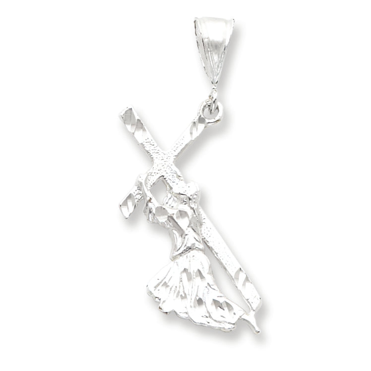 Sterling Silver St. Andrew Cross Pendant