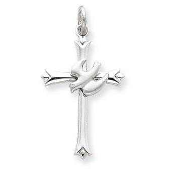 Sterling Silver Holy Spirit Cross Charm