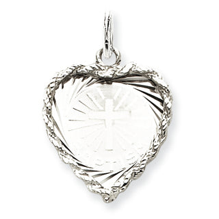 Sterling Silver Baptism Disc Charm