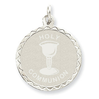 Sterling Silver Holy Communion Disc Charm