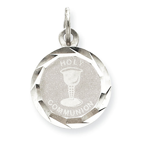Sterling Silver Holy Communion Disc Charm