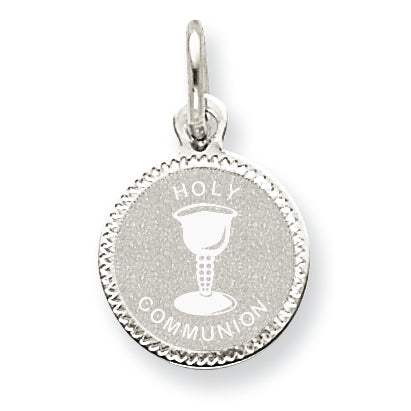 Sterling Silver Holy Communion Disc Charm