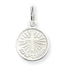 Sterling Silver Baptism Disc Charm