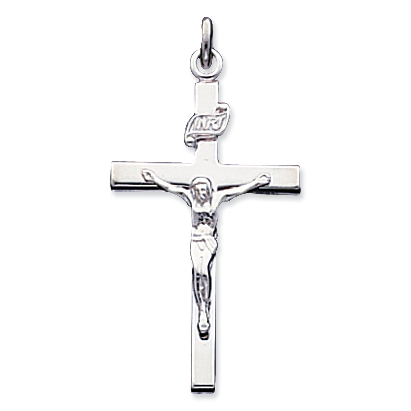 Sterling Silver INRI Crucifix Pendant