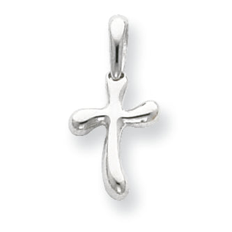 Sterling Silver Tiny Freeform Cross Charm