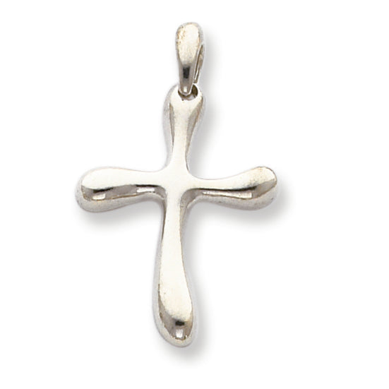 Sterling Silver Freeform Cross Pendant