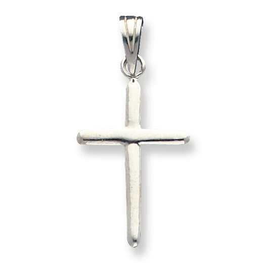 Sterling Silver Polished Cross Pendant