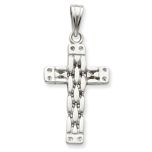 Sterling Silver Polished Cross Pendant