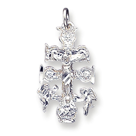 Sterling Silver Cara Vaca Crucifix Pendant