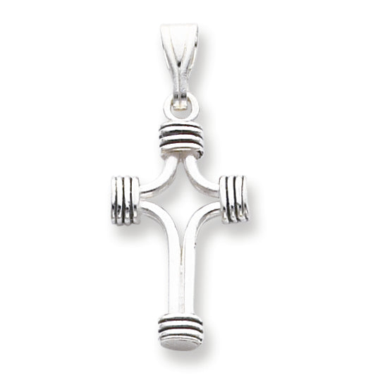 Sterling Silver Antiqued Cross Pendant